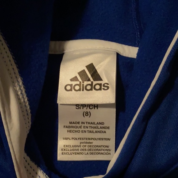 Adidas Boys 3 stripe Hoodie 
Sz: 8 Color: Blue- New without tags! - Picture 3 of 6